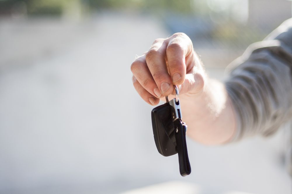 Car keys ready for collection